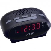 LED-es ébresztőórás rádió, fekete színű Lenco SCD-42