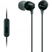 Sony In-Ear hallójárati fülhallgató, mikrofonos headset Android telefonokhoz fekete Sony MDR-EX15APB