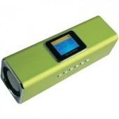 Zeneállomás, Technaxx MusicMan® MA, zöld Hordozható mini hangfal, USB, mikroSD kártyanyílás, URH rádió Zöld