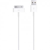 Apple iPhone iPad iPod töltőkábel, adatkábel [1x USB 2.0 dugó A - 1x Apple 30pólusú dugó ] 1m, fehér MA591ZM/C