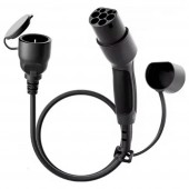 Akyga AK-SC-E28 Töltőkáber adapter [1x Typ 2 (IEC 62196-2) dugó - 1x Védőérintkezős dugalj] 60 cm