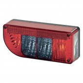 SecoRüt Kerékpár tartó hátsó lámpa Irányjelző, Féklámpa, Rendszámtábla világítás, Hátsó ködlámpa, Fényszóró, Tolató fényszóró, Tolatólámpa hátul 12 V/DC, 24