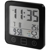 Bad und Küchenuhr mit Timer, Thermo-Hygrometer Időzítő Fekete digitális