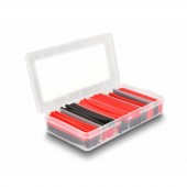 Delock 20909 Zsugorcső készlet Fekete, Piros 1 db