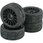 Reely 1:10 Közúti modell Komplett kerék Speed 15 küllős Fekete 4 db