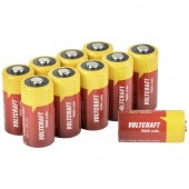 VOLTCRAFT CR123A 10pcs CR-123A Fotóelem Lítium 1500 mAh 3 V 10 db