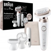 Braun Braun Silk-épil 9-360 3D SensoSmartTM Epilátor Rózsa, Fehér
