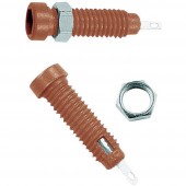 Beépíthető hüvely 2 mm, LB2-IF piros