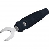 SKS Hirschmann KB 3 sw Labor csatlakozódugó Dugó, egyenes Fekete 1 db