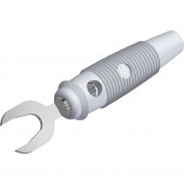 SKS Hirschmann KB 3 ws Labor csatlakozódugó Dugó, egyenes Fehér 1 db