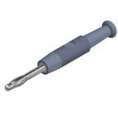 SKS Hirschmann MSTF 2 gr Lamellás dugó Dugó, egyenes Tű átmérő: 2 mm Szürke 1 db