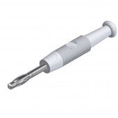 SKS Hirschmann MSTF 2 ws Lamellás dugó Dugó, egyenes Tű átmérő: 2 mm Fehér 1 db