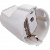 as - Schwabe 45011 Védőérintkezős alj 230 V Fehér IP20