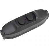 as - Schwabe 45221 Köztes kapcsoló PRCD-vel 230 V Fekete IP55