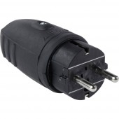 as - Schwabe 60410 Védőérintkezős dugó 230 V Fekete IP44