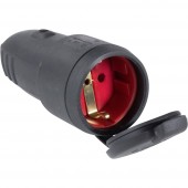 as - Schwabe 60415 Védőérintkezős alj 230 V Fekete IP44