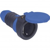 AS Schwabe 62310 Védőérintkezős alj 230 V Fekete, Kék IP54