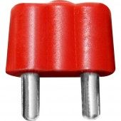 BELI-BECO 61/15rt Miniatűr banándugó Dugó, egyenes Tű átmérő: 2.6 mm Piros 1 db