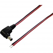 BKL Electronic 075105 Kisfeszültségű csatlakozóvezeték Kisfeszültségű dugó - Kábel, nyitott végekkel 5.50 mm 2.10 mm 0.50 m 1 db