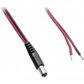BKL Electronic 075144 Kisfeszültségű csatlakozóvezeték Kisfeszültségű dugó - Kábel, nyitott végekkel 5.50 mm 2.10 mm 0.50 m 1 db
