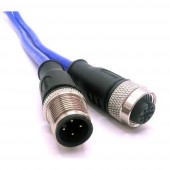 Mueller Electric C4AC81M010 Érzékelő-/működtető összekötő M12 Dugó, egyenes, Alj, egyenes 10 m Pólusszám: 4 1 db