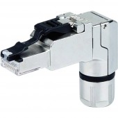 RJ45 dugaszoló, szabadban is összeszerelhető Dugó, egyenes MFP8-4x90 PROFINET Telegärtner J00026A4002 1 db