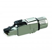 RJ45 dugaszoló, szabadban is összeszerelhető Dugó, egyenes Telegärtner J00026A5000 1 db