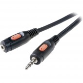 SpeaKa Professional Jack Audio Hosszabbítókábel [1x Jack dugó, 3,5 mm-es - 1x Jack alj, 3,5 mm-es] 2.50 m Fekete