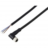 TRU COMPONENTS TC-13751824 Csatlakozóvezeték M8 x 1 Pólusszám: 4 Alj, hajlított 2 m 1 db