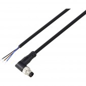 TRU COMPONENTS TC-13751848 Csatlakozóvezeték M8 x 1 Pólusszám: 3 Dugó, hajlított 2 m 1 db