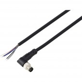 TRU COMPONENTS TC-13751872 Csatlakozóvezeték M8 x 1 Pólusszám: 5 Dugó, hajlított 2 m 1 db