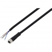 TRU COMPONENTS TC-13751944 Csatlakozóvezeték M8 x 1 Pólusszám: 4 Alj, egyenes 2 m 1 db