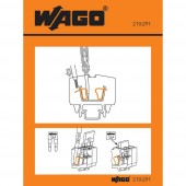 WAGO 210-291 Kezelési matrica 100 db