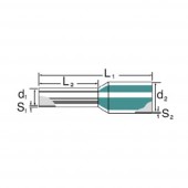 Weidmüller 0690700000 Érvéghüvely 0.50 mm² Részlegesen szigetelt Narancs 500 db