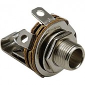 Jack csatlakozó, 3,5 mm Alj, beépíthető, függőleges Pólusszám: 2 Mono Ezüst TRU COMPONENTS 1 db