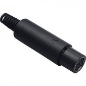 Miniatűr DIN kerek csatlakozó Alj, egyenes Pólusszám: 6 TRU COMPONENTS 1 db