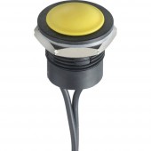 APEM IPR1FAD2 IP Series Kapcsoló 12 V/DC 4 A 1 x BE/KI Reteszelő (Ø x Ma) 12 mm x 20 mm IP67 1 db