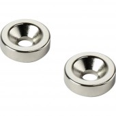 TRU COMPONENTS TC-12250608 Tartós mágnes Gyűrű (Ø x Ma) 15 mm x 3 mm M4 Kerethőmérséklet (max.): 150 °C