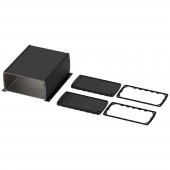 Bopla ABPH 1680-0200 WL ALUBOS_SET 84368200.HMT1 Profil doboz 240 x 190 x 90 Alumínium Fekete (RAL 9005) 1 db