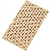 Euro panel Keménypapír (H x Sz) 90 mm x 50 mm 35 µm Raszterméret 2.54 mm TRU COMPONENTS SU527629 Tartalom 1 db