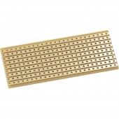 Kemo E015 Kísérletező panel Flash-gold Keménypapír (H x Sz) 64 mm x 25 mm 35 µm Raszterméret 2.54 mm Tartalom 1 db