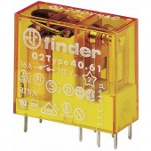 Finder 40.61.8.012.0000 Nyák relé 12 V/AC 16 A 1 váltó 1 db