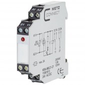 #####Koppelbaustein 24, 24 V/AC, V/DC (max) 2 váltó Metz Connect 11061913 1 db