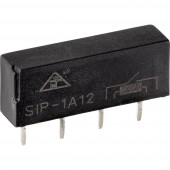 TRU COMPONENTS SIP1A12 Reed relé 1 záró 12 V/DC 0.5 A 10 W SIP-4