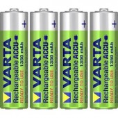 Ceruza akku AA, NiMH, 1,2V 1350 mAh, 4 db, Varta Ready2Use LR06, AA, LR6, AAB4E, AM3, 815, E91, LR6N