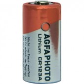 CR123A fotóelem, lítium, 3V 1300 mAh, Agfa EL123AP, K123LA, RL123A, EL123A, DL123A, 5018LC, LR123, VL123