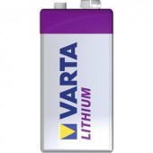 9V-os elem, lítium, 9V, 1200 mAh, Varta Professional 6LR61, 6LR21, 6AM6, 6LP3146, MN1604, A1604, E Block, LR22