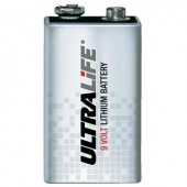 9V-os elem, lítium, 9V, 1200 mAh, Ultralife High Energy 6LR61, 6LR21, 6AM6, 6LP3146, MN1604, A1604, E Block, LR22
