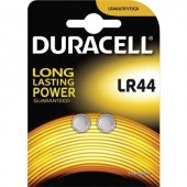 LR44 gombelem, alkáli mangán, 1,5V, 105 mAh, 2 db, Duracell AG13, V13GA, G13A, 13GA, PX76A, PX675A, 157, L1154