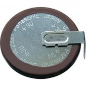VL2330 gombakku lítium, beforrasztható, fekvő, 3 V 50 mAh, Panasonic VL2330-1HFE